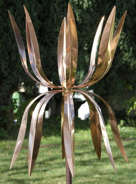 Garden Sunflower <b>Wind</b> <b>Spinners</b>, Multi-Color <b>Large</b> <b>Metal</b> Yard <b>Spinners</b> With Stake For Outdoor Lawn Décor by Arlmont & Co. . Large metal wind spinners